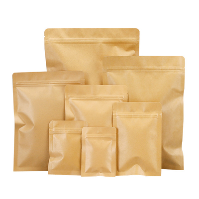 kopen Waterdicht kraftpapier platte ritszakjes aangepast met aluminiumfolie online manufacture