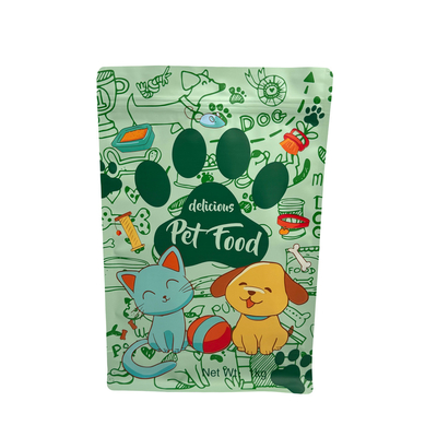 kopen Custom Food Grade Duurzaam 1.0kg Heropneembaar Ziplock Stand Up Square Bottom Pouch voor honden Katten Huisdieren Voedsel Verpakking online manufacture