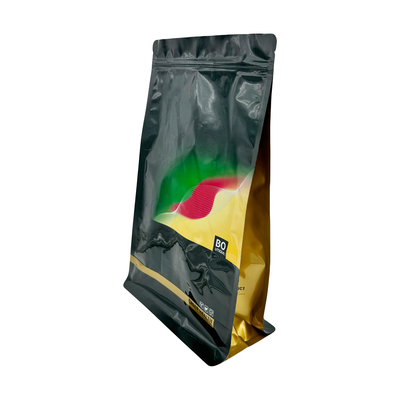 kopen 2.5kg Custom Glossy Golden Heavy Duty Sterk Aluminium Foil Metal Hervergrendelbare Vierkante Onderkant Droog Hondenvoedsel Verpakkingszak online manufacture