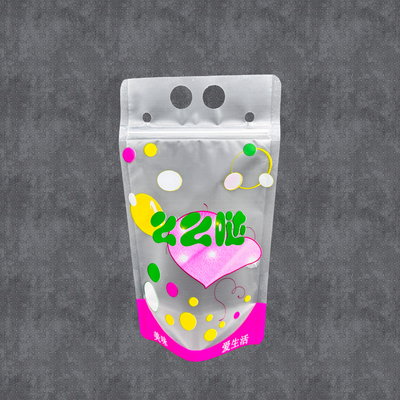 kopen Herbruikbare plastic matte heldere drankzakjes met stroogaten en hanggaten voor volwassenen Fit smoothie ijsdrank Fruit online manufacture