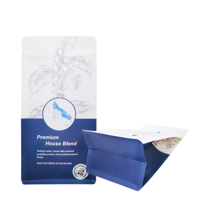 kopen 500g 1lb Kraft papier folie bekleed zijdelingse pakket platte bodem koffiezakken met klep en voorrits online manufacture