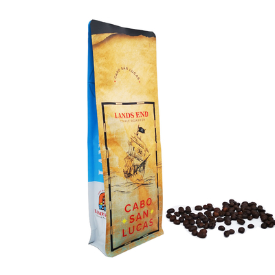 kopen 500 gram 1,1 lb Matte Flat Bottom Pockets Bag met af te scheuren rits voor Koffiebonen Verpakking online manufacture