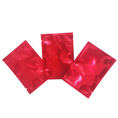 kopen Fijne helderrode metalen platte vacuümzegel Mylar zakjes voor bloem thee, groene thee, rode thee bladeren verpakking online manufacture