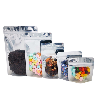 kopen 1.0g 3.5g 7.0g 14g 28g 13mil Eenzijdig helder Zwart Achterste Stand Up Hervergrendelbare folie Mylar zakken voor voedselopslag verpakkingen online manufacture