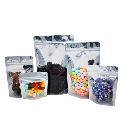 kopen 1.0g 3.5g 7.0g 14g 28g 13mil Duidelijke voorzijde Aluminiumfolie Matte Zwarte achterzijde Stevige geurbestendige zakken voor wiet met ziplock online manufacture