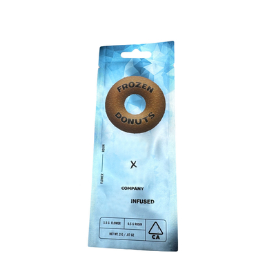 kopen Matte metalen blinkende 2 G Mylar 3 zijde zegel zak met hangend gat Custom logo online manufacture