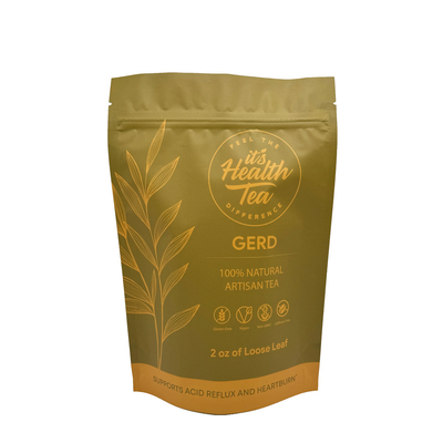 kopen 2 oz Custom Printed Design Aluminized Stand Up Resealable Tea Bags voor Loose Leaf Tea Packaging online manufacture
