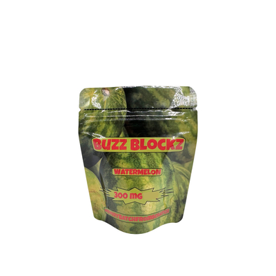 kopen 3.5 Op maat gemaakte, digitaal gedrukte, met folie beklede, opstaande zakken en zakjes voor de verpakking van watermeloen smaakgummies online manufacture