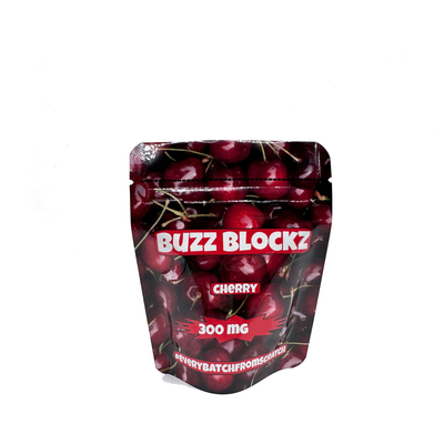 kopen 3.5 Digitaal gedrukt op maat Ziplock top folie gelijnd Stand Up Mylar zakken voor Cherry smaak Candy Gummies verpakking online manufacture