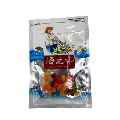 kopen Eenzijdig zilver eenzijdig transparant op maat gedrukt Mylar zakjes met ziplock venster voor visvangst lokverpakking online manufacture