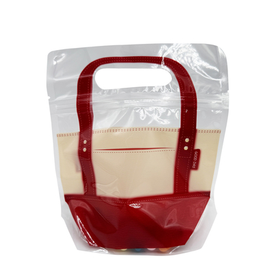 kopen Handtas Design Plastic Stand Up Zipper Pockets Voor Verpakking Voedsel Koekjes Zoete producten Fruit online manufacture