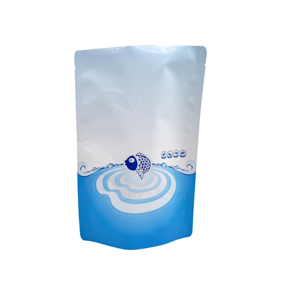 kopen 120 micron Foliecoating Blauw Voedsel Custom Stand Up pouches voor verse en smaakvolle voedselverpakkingen online manufacture
