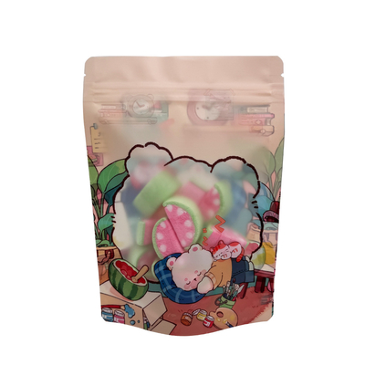 kopen Plastic Laminated Films Zipper Top Custom Packaging Stand Up Pouches Met Matte Venster online manufacture