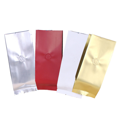 kopen Vierzijdige verzegelde stand-up koffiezakjes met klep 1lb 2lb vochtbestendige zuurstofbarrière online manufacture