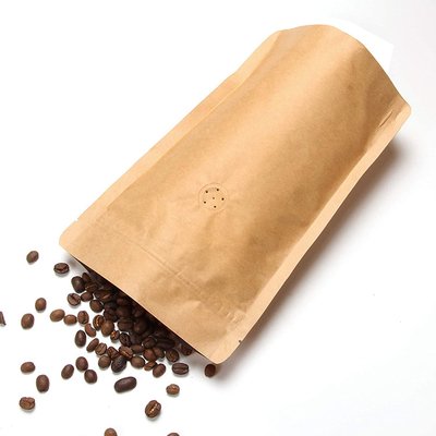kopen Kraftpapier gelamineerd aluminiumfolie Stand-up koffiezakjes met klep voor verlengde versheid online manufacture