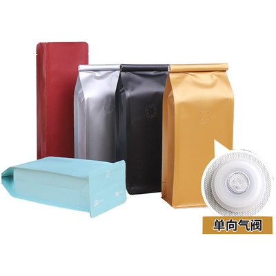 kopen 1lb 2lb Aluminium folie Vierkante bodem Koffiebonen zakken met klep Tin Tie online manufacture
