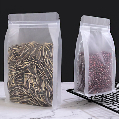 kopen Snacks Droge voeding Matte helder Platte bodem Stevige zak met rits MOPP/PET/PE online manufacture