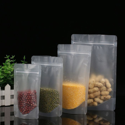 kopen Matte heldere stand-up zak met rits Glanzend 110 micron per zijde licht proof online manufacture
