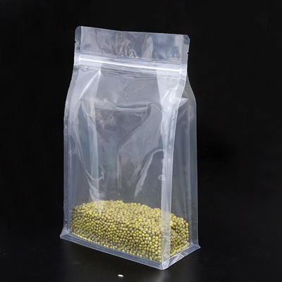 kopen Heavy Duty Transparent Clear Flat Bottom Stand Up Pouches Tassen met hervergrendelbare ziplock voor voedsel Snacks Noten Verpakking online manufacture