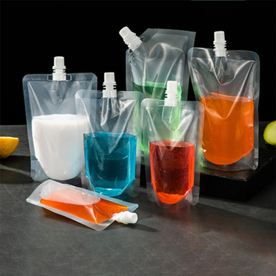 kopen Aanpasbare stand-up spouted stand-up zakken voor drank water vloeibare sap melk drank online manufacture