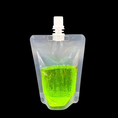 Leakproof Food Grade Verborgen en herbruikbaar Drink Liquid Stand Up Pockets voor Fruitsap