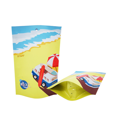 Buitenste flexibele verpakking Folie UV Spot Custom Printed Stand Up Pockets voor kip-rundervlees