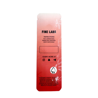 Matte oppervlakte UV-vlekgedeelte Glanzend olieprinten 1g Flat Foil Pouch Bags Mylar Bags Voor Candy Gum Cookie Pack