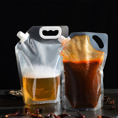 Leakproof BPA-vrij drankje gespoot stand-up zakken zakken met slang met handvat